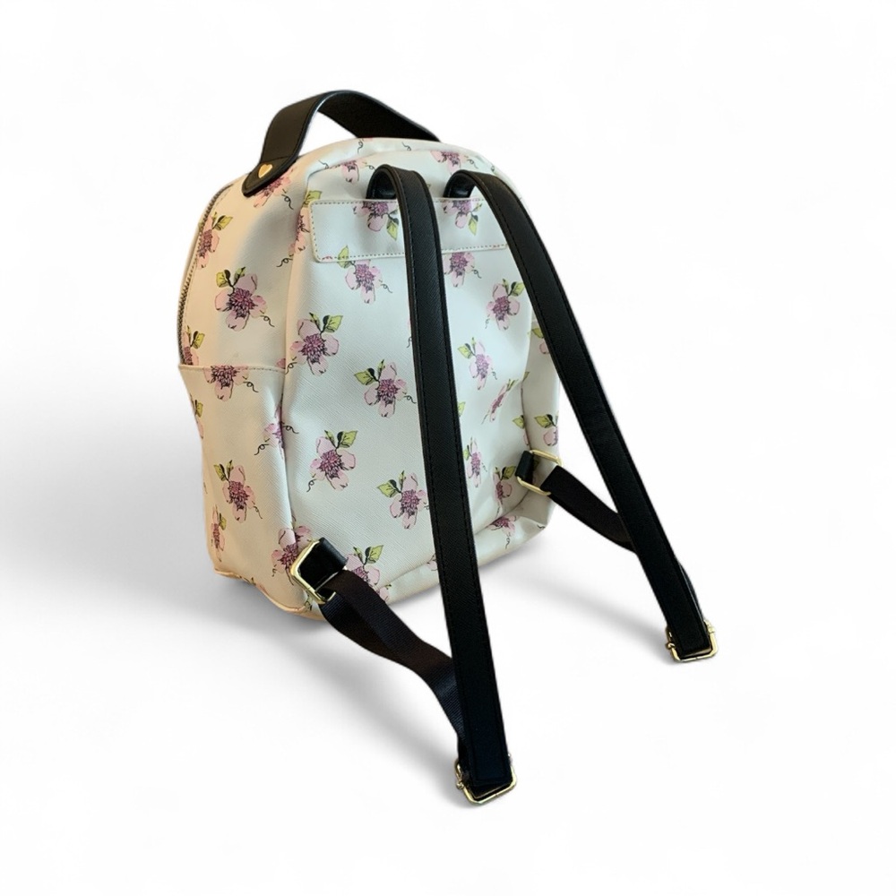 BETSEY JOHNSON Pink White Floral Mini Backpack - Picture 6 of 7